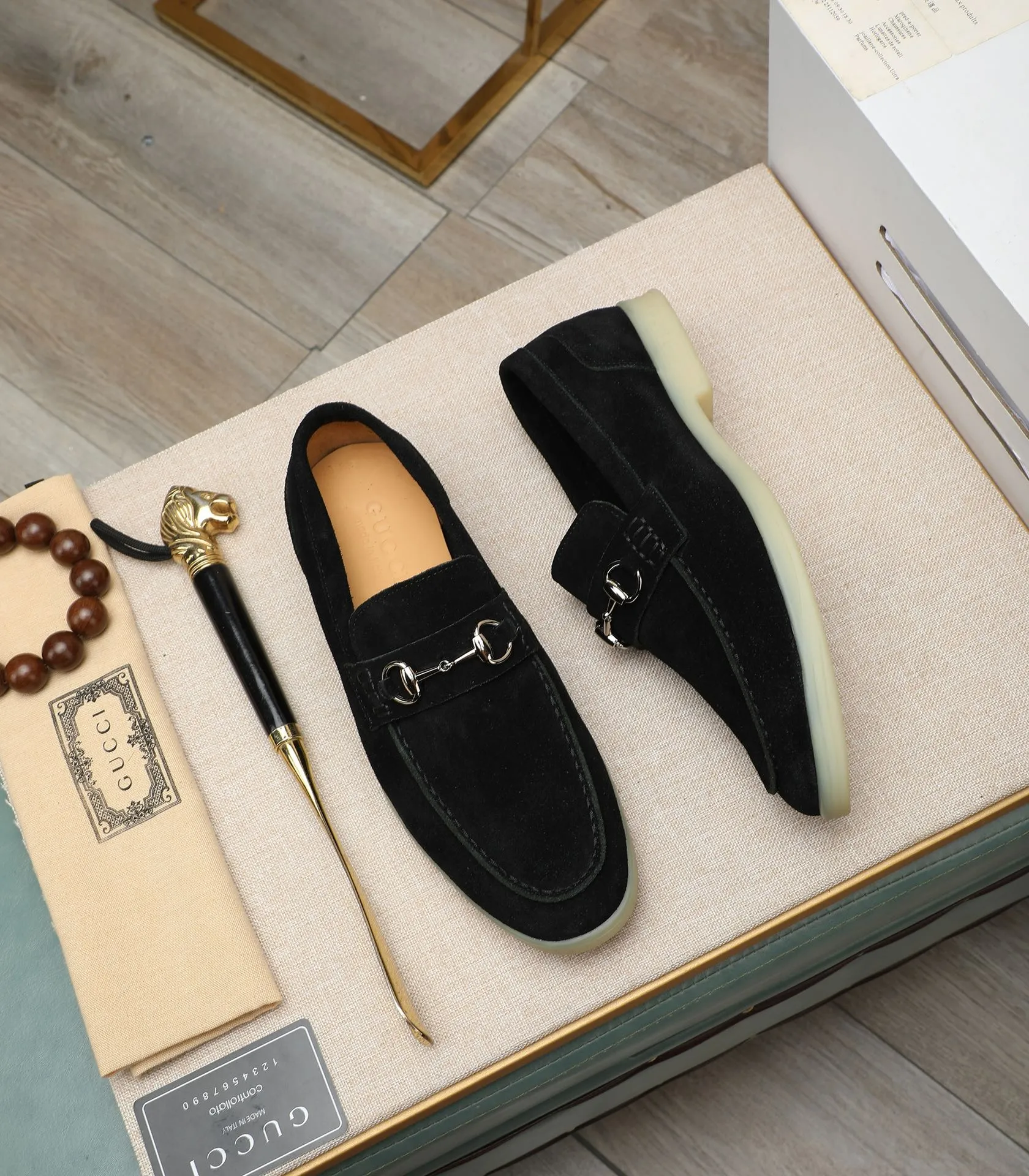 Men's shoes 💰520 📛📛Original (water-dyed cow lining) GUCCI official website formal shoes🌀 Italian 🇮🇹Imported cowhide➕Top imported water-dyed cowhide lining💋Finely handmade Original bottom, the real thing looks better when photographed in person Standard size 38-44